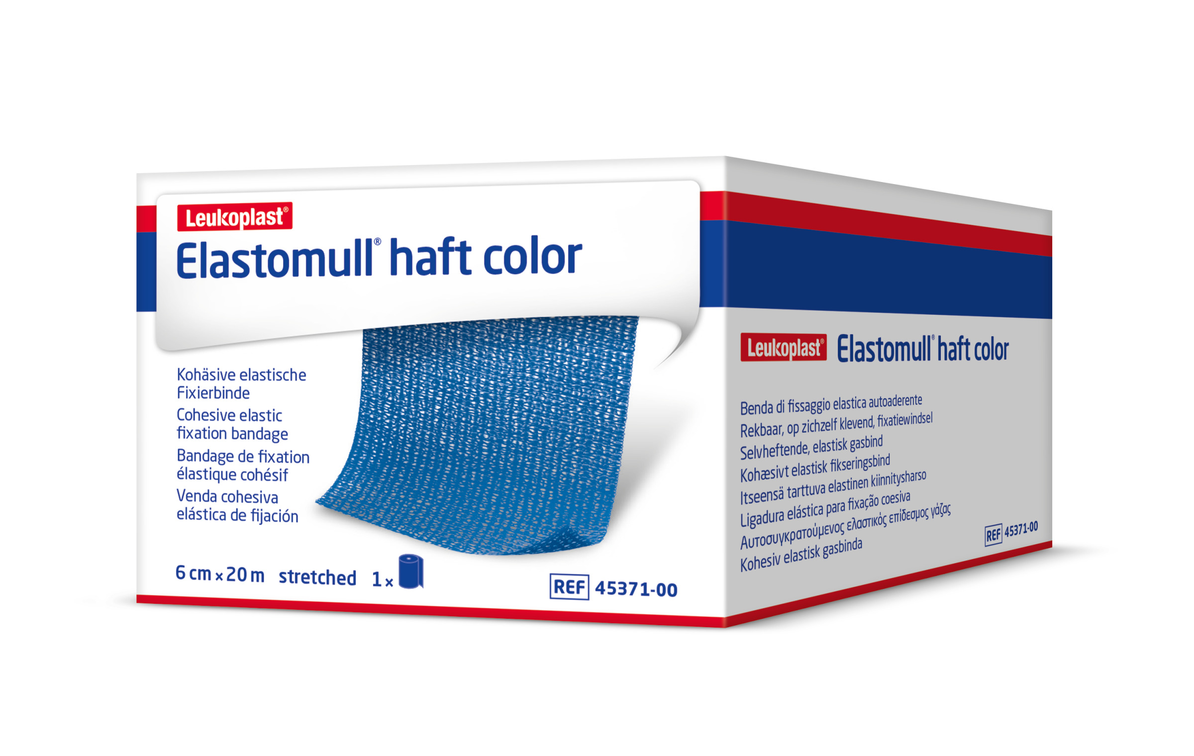 Elastomull® haft color, 8 cm x 20 m, blau