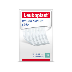 Leukoplast® wound closure strip, weiß, 75 mm x 6 mm, 10 x 3 Strips