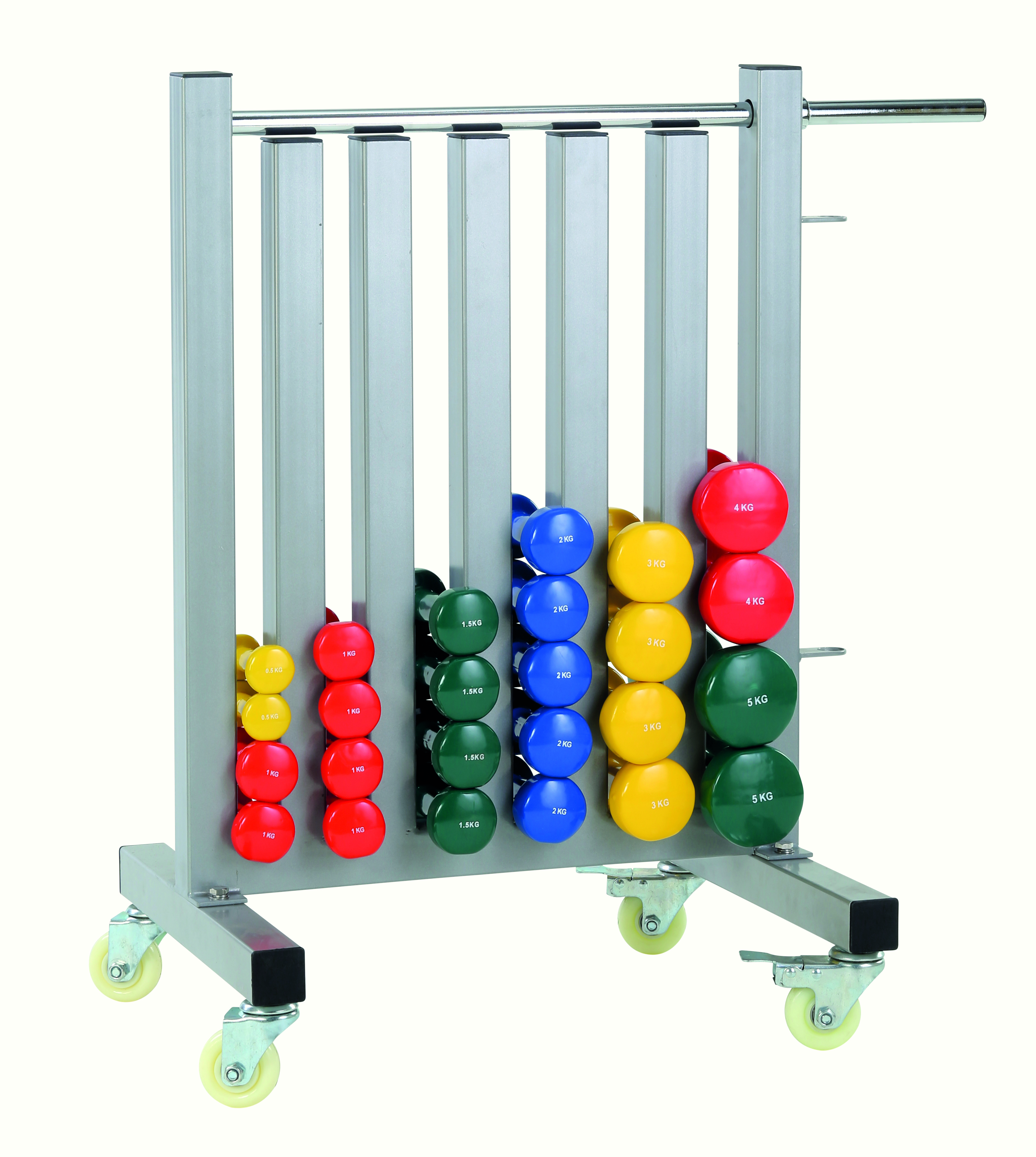 Ablage für Vinyl Hanteln - silber