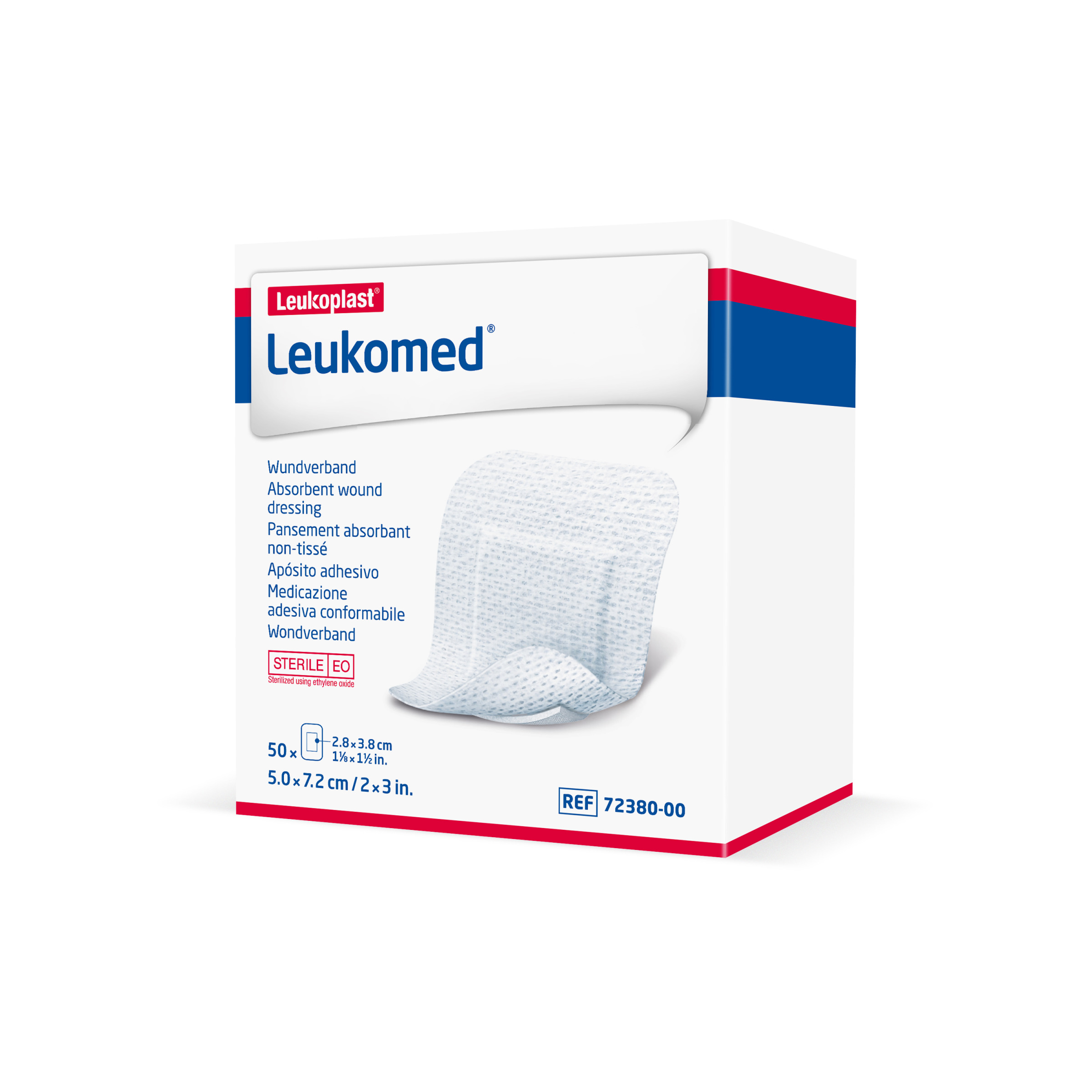 Leukomed® 7,2 cm x 5 cm weiß, 50 Stück