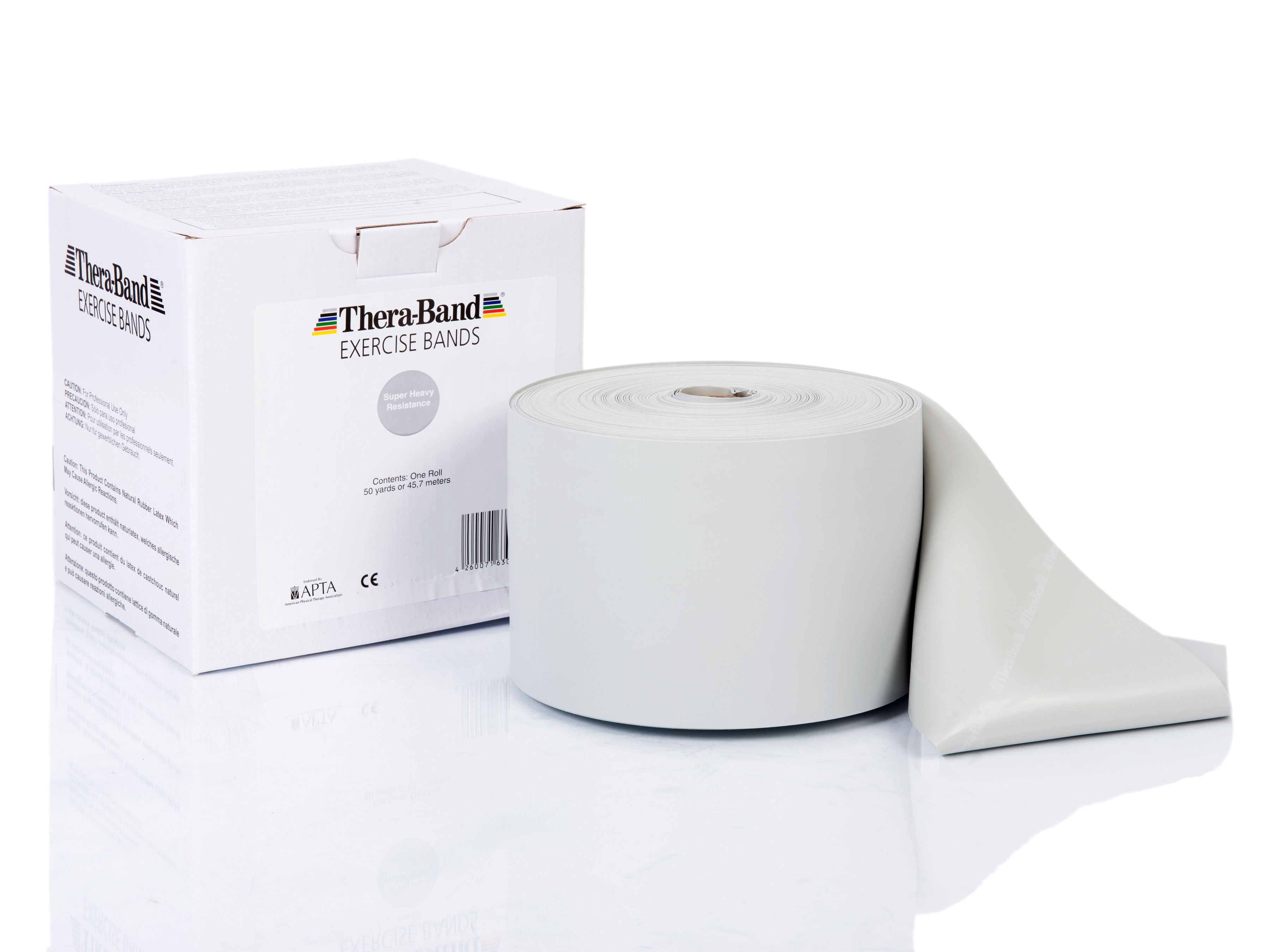 Thera-Band ca. 45 m Rolle super stark in silber