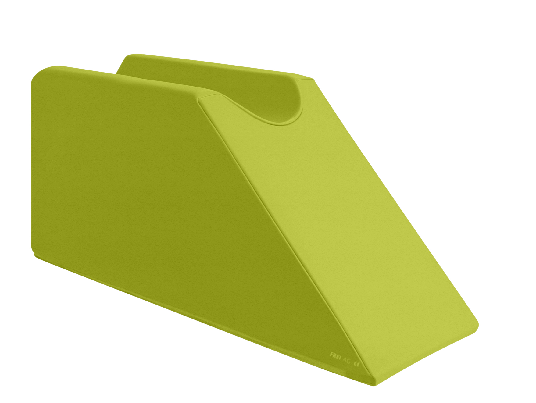 Lymphdrainagekeil, eine Beinmulde