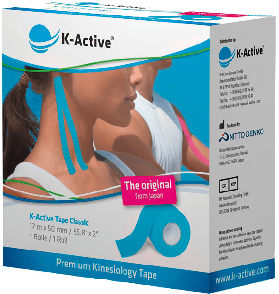 K-Active Tape, 5,0 cm x 17 m blau