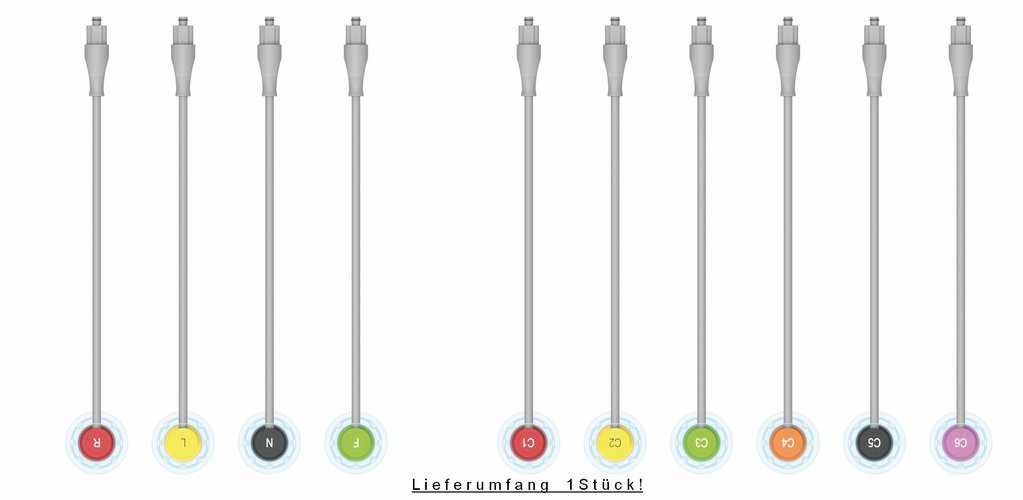 Elektrodenleitung für Sauganlagen (1 Stück nach Wahl)