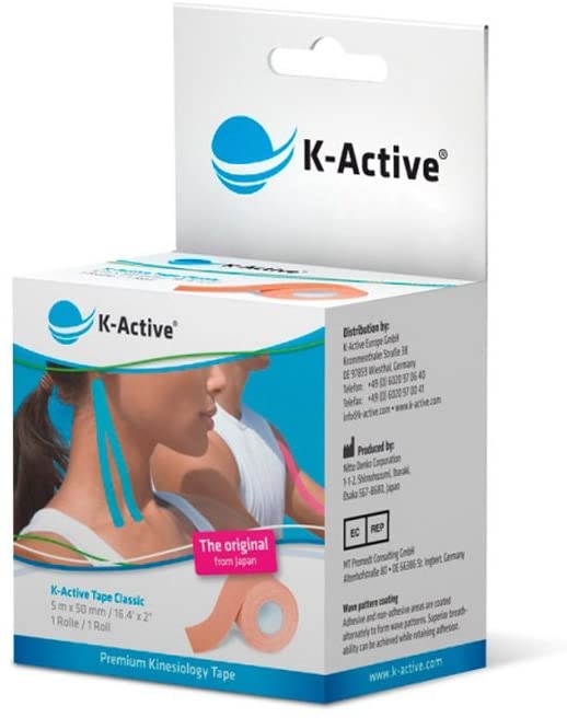 K-Active Tape, 5,0 cm x 5 m beige